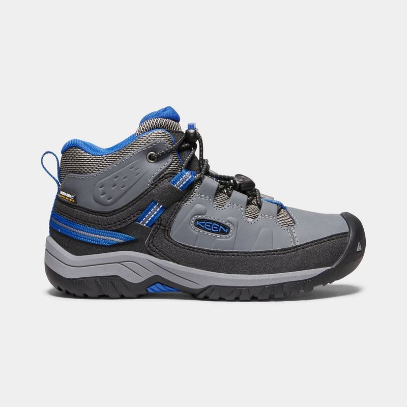 Keen Targhee Waterproof - Çocuk Trekking Bot - Gri/Mavi/Siyah - Türkiye (362591PIN)